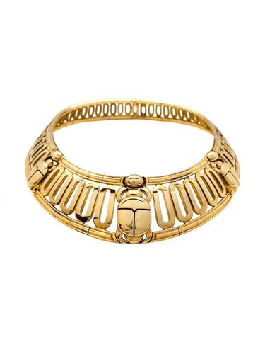 Collier Collier torque Cartier, "Scarabée", en or jaune. 58 Facettes 29929