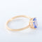 Bague 52 Bague Tanzanite ovale 58 Facettes 1