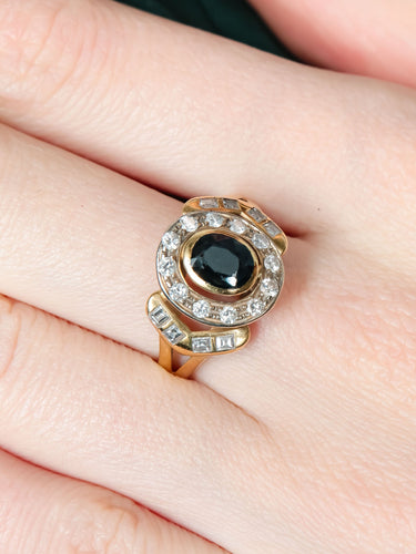 Bague 52 Bague Saphir et Diamants 58 Facettes