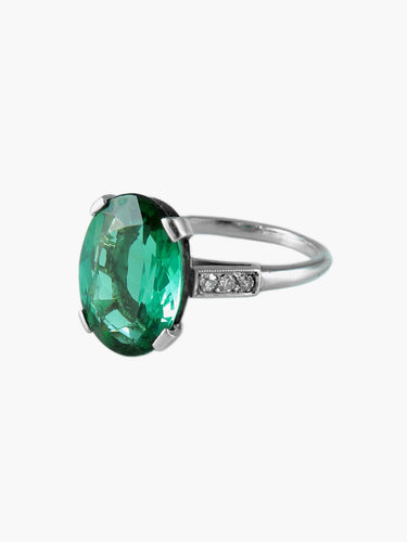 Bague 50 BAGUE OR BLANC & TOURMALINE 58 Facettes 3/7/2021