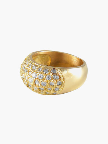 Bague BAGUE "JONC" OR & DIAMANTS 58 Facettes BO/150011