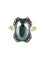 Bague 60 BAGUE ANCIENNE OR/ARGENT & HEMATITE 58 Facettes BO/120045