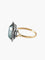 Bague 60 BAGUE ANCIENNE OR/ARGENT & HEMATITE 58 Facettes BO/120045