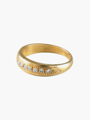 Bague 54 BAGUE OR JAUNE & DIAMANTS 58 Facettes BO/130088
