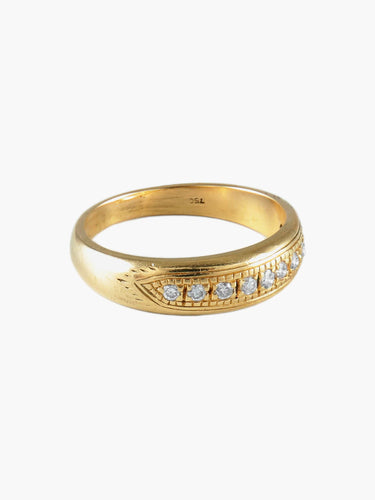 Bague 54 BAGUE OR JAUNE & DIAMANTS 58 Facettes BO/130088