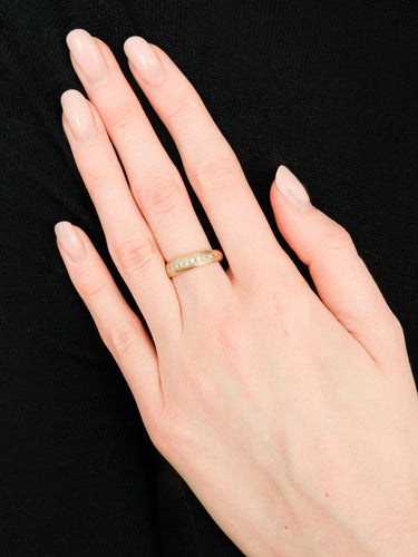 Bague 54 BAGUE OR JAUNE & DIAMANTS 58 Facettes BO/130088