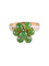 Bague 51.5 BAGUE VINTAGE "FLEUR" OR & JADE 58 Facettes BO/160017