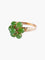 Bague 51.5 BAGUE VINTAGE "FLEUR" OR & JADE 58 Facettes BO/160017