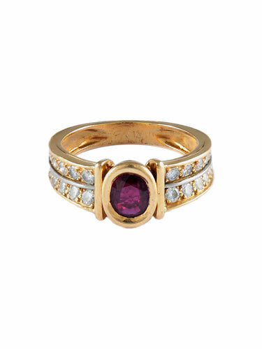 Bague 54 BAGUE FRED OR JAUNE RUBIS & DIAMANTS 58 Facettes BO/130018