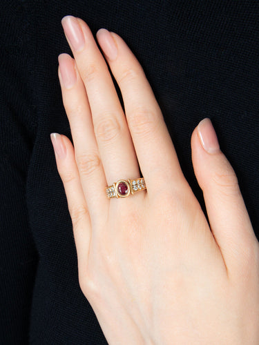 Bague 54 BAGUE FRED OR JAUNE RUBIS & DIAMANTS 58 Facettes BO/130018