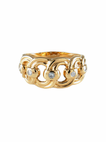 Bague BAGUE "MAILLON" OR & DIAMANTS 58 Facettes BO/130085