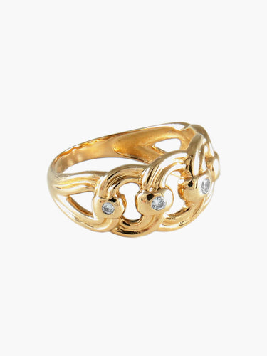 Bague BAGUE "MAILLON" OR & DIAMANTS 58 Facettes BO/130085
