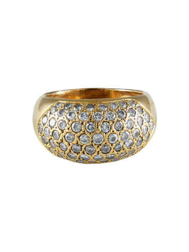 Bague 61 BAGUE "JONC" OR & DIAMANTS 58 Facettes PO18005