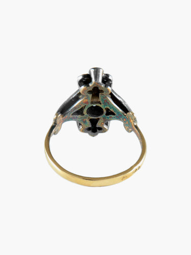 Bague 53 BAGUE ANCIENNE MOISSANITES & DIAMANTS 58 Facettes BO/210018