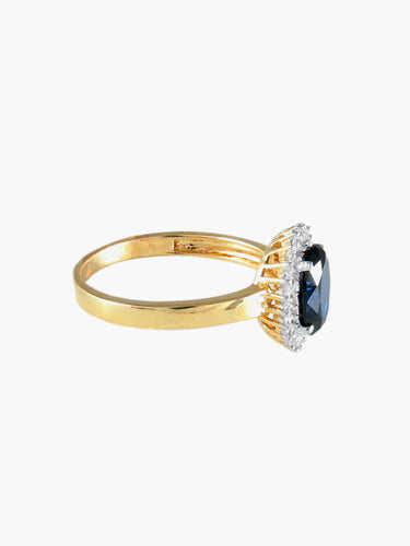 Bague 52 BAGUE Marguerite OR 58 Facettes BG1826