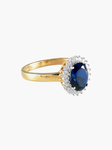 Bague 52 BAGUE Marguerite OR 58 Facettes BG1826
