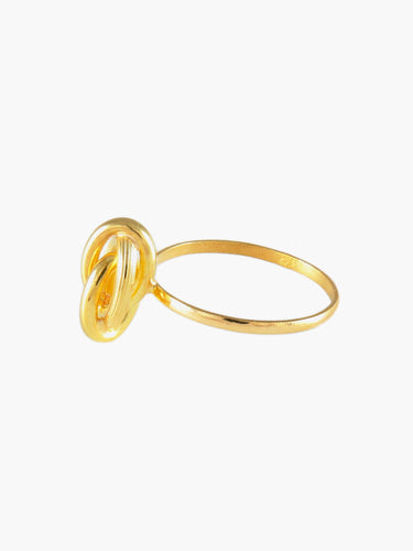 Bague 55 BAGUE "NŒUD" OR JAUNE 58 Facettes BG1625