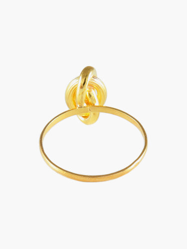 Bague 55 BAGUE "NŒUD" OR JAUNE 58 Facettes BG1625