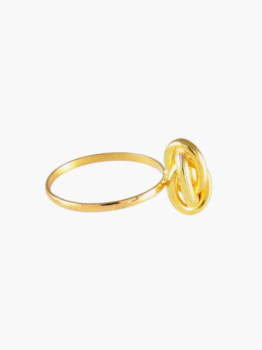 Bague 55 BAGUE "NŒUD" OR JAUNE 58 Facettes BG1625