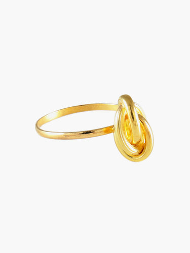 Bague 55 BAGUE "NŒUD" OR JAUNE 58 Facettes BG1625