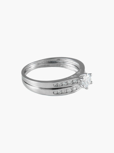 Bague 52 BAGUES ALLIANCES OR BLANC 58 Facettes SO24ODW