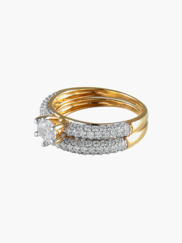 Bague 52 BAGUES ALLIANCES OR 58 Facettes SO133G