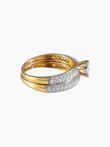 Bague 52 BAGUES ALLIANCES OR 58 Facettes SO133G
