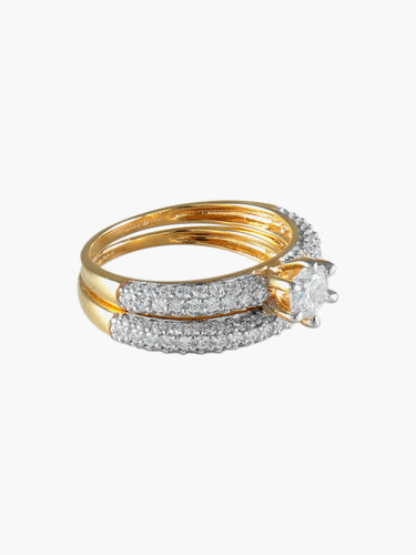 Bague 52 BAGUES ALLIANCES OR 58 Facettes SO133G