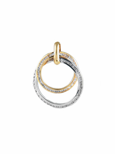 Pendentif PENDENTIF "CERCLE" DEUX ORS 58 Facettes P1592