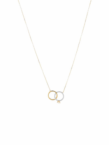 Collier COLLIER « TOI & MOI » OR JAUNE 58 Facettes CO1168