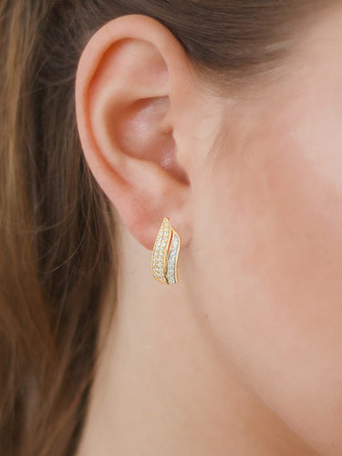 Boucles d'oreilles BOUCLES D’OREILLES "PETALES" OR 58 Facettes BO2394