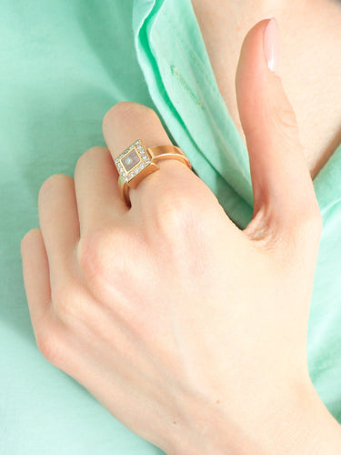 Bague BAGUE HAPPY DIAMONDS CHOPARD 58 Facettes BO/210022