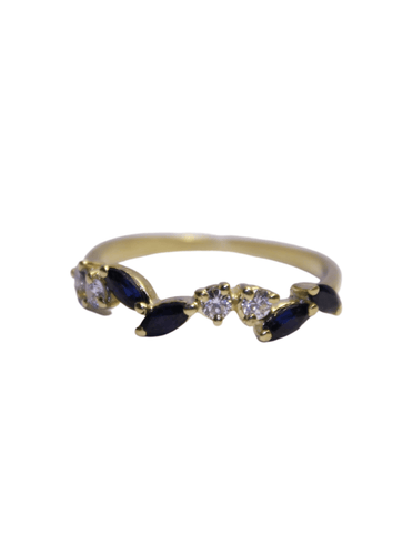 Bague 55 Bague Diamants et Saphirs 58 Facettes