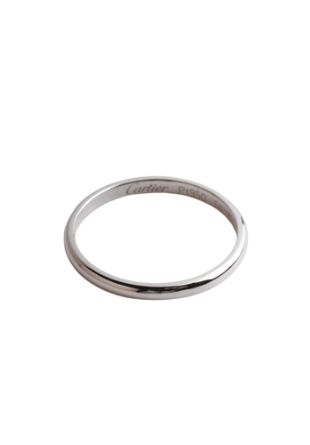 Bague 54 Bague CARTIER Alliance 1895 Platine 950/1000 58 Facettes 64615-60979