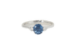 Bague 55.5 Bague en platine saphir de Ceylan et diamants 58 Facettes 32075