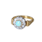 Bague Bague Art Déco marguerite opale diamants 58 Facettes