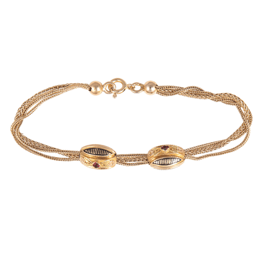 Bracelet Bracelet époque Napoléon III à coulants 58 Facettes