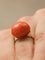 Bague Bague en or jaune et corail 58 Facettes