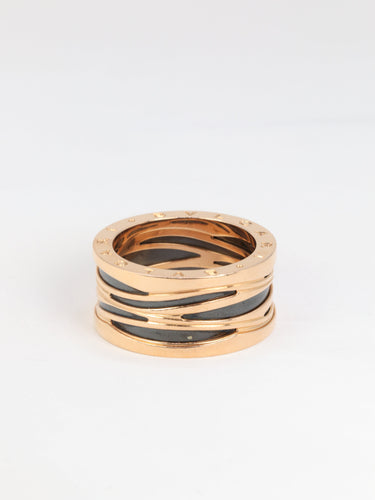 Bague BULGARI - Bague B.zero or rose 58 Facettes