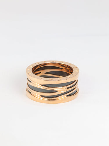 Bague BULGARI - Bague B.zero or rose 58 Facettes