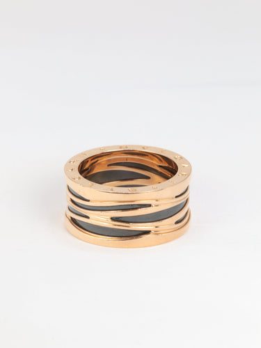 Bague BULGARI - Bague B.zero or rose 58 Facettes