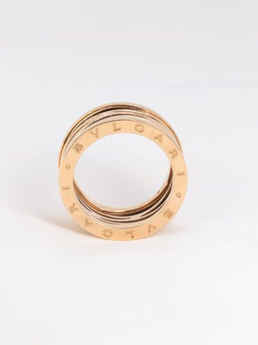 Bague 65 BULGARI - Bague B.zero or rose 58 Facettes