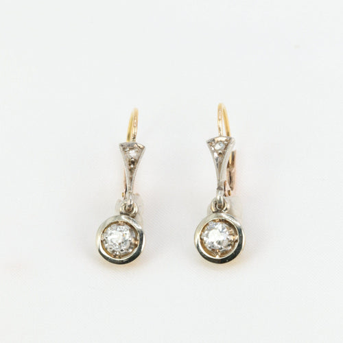 Boucles d'oreilles Dormeuses Or et Diamants 58 Facettes 687