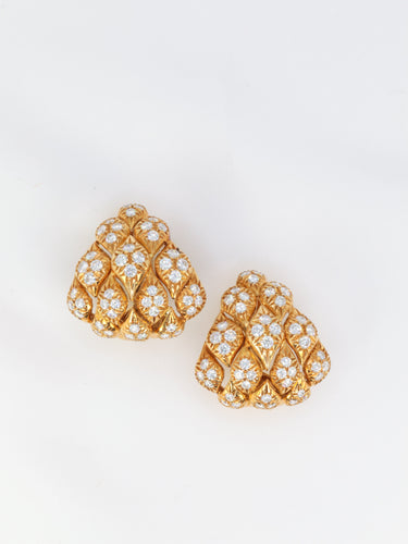 Boucles d'oreilles Clips d’oreilles Or et diamants 58 Facettes 522