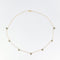 Collier Collier chaîne en or jaune, saphirs bleus 58 Facettes