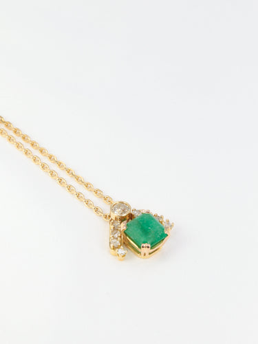 Collier Collier émeraude et diamants 58 Facettes 391.12