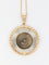 Pendentif Médaille vintage en or jaune et blanc 58 Facettes 672
