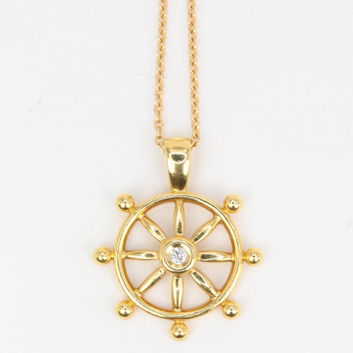 Pendentif Pendentif en or jaune et diamant 58 Facettes 689