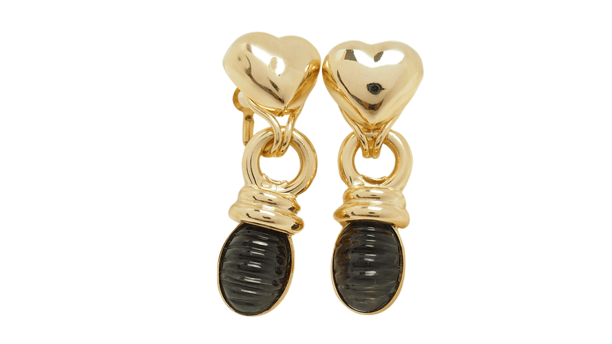 Boucles d'oreilles 4.5cm Boucles d'oreilles en or jaune et tourmalines 58 Facettes 32263