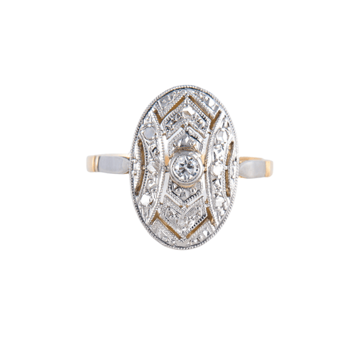 Bague 48 Bague Belle époque, diamants 58 Facettes